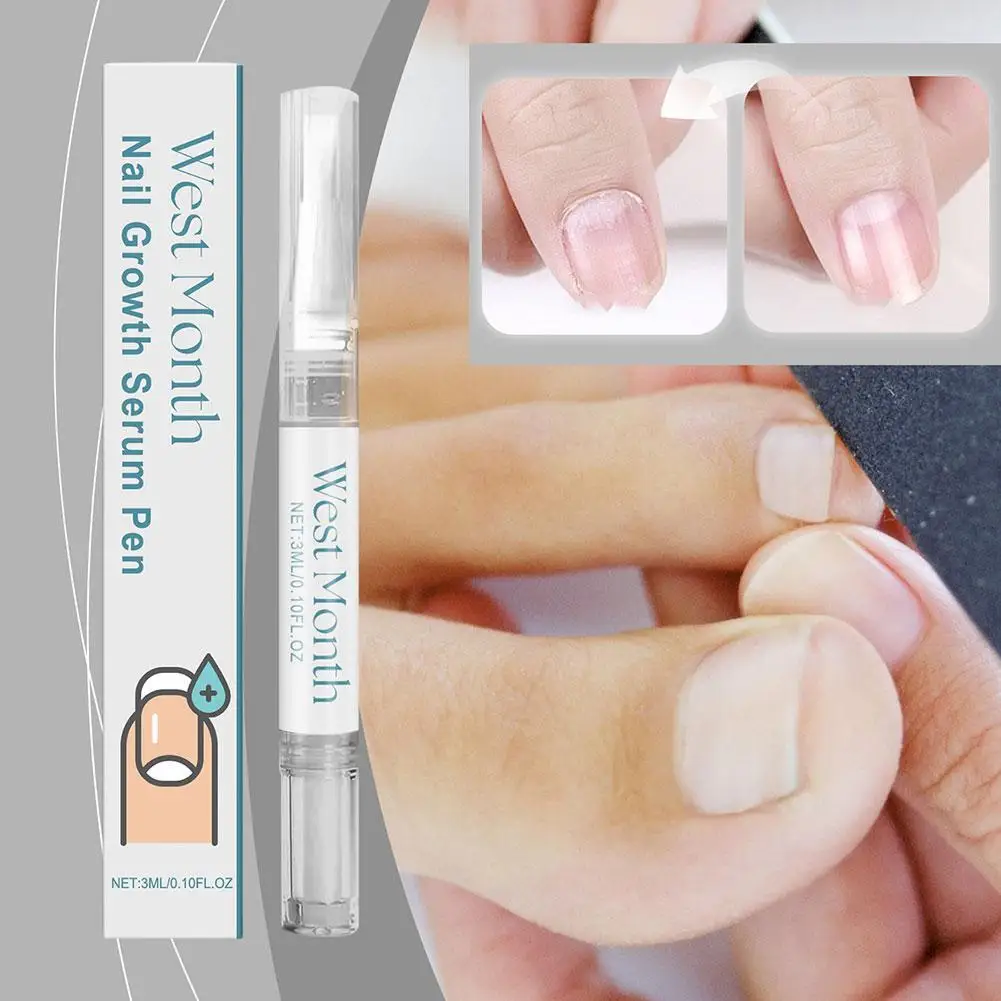 Nail Growth Treatment Nail Growth Serum Pen Fast Keratin Nail Hardener Nail Strengthener for Thin Nails Brittle & Damaged