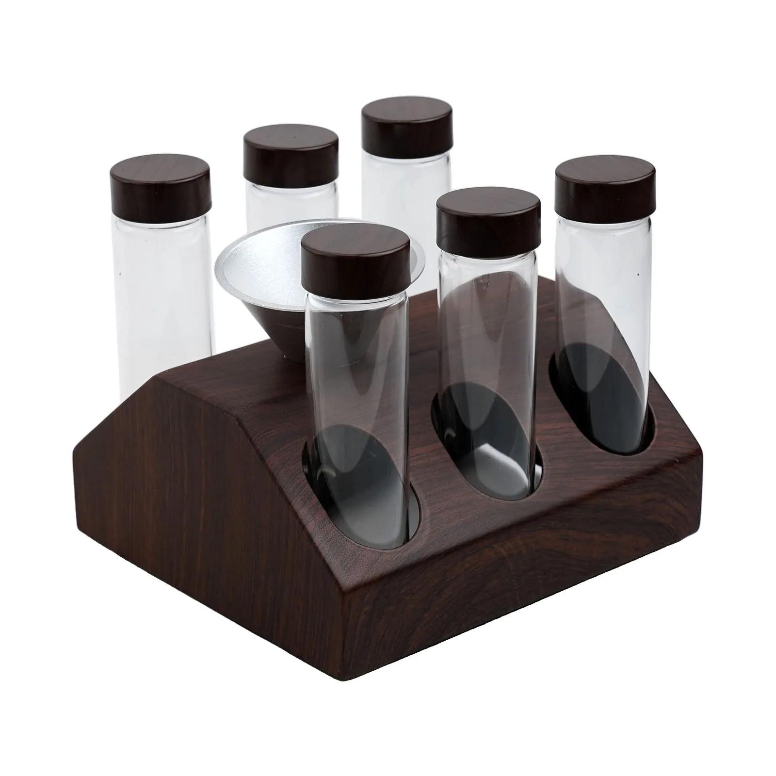 

Coffee Bean Hopper Coffee Bean Storage Rack For Coffee Enthusiasts Elegant Design Excellent Sealing Glass Tubes