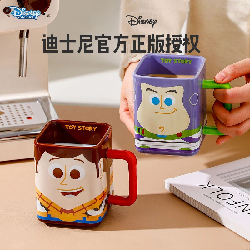 

Disney Buzz Lightyear Mug Ceramic Mug Household Kids Drinking Coffee Ceramic Mug Children's Day Gift