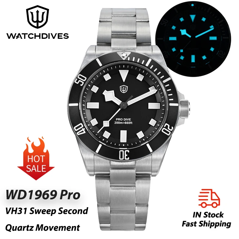 Watchdives WD1969 Pro Men's Dive Watch