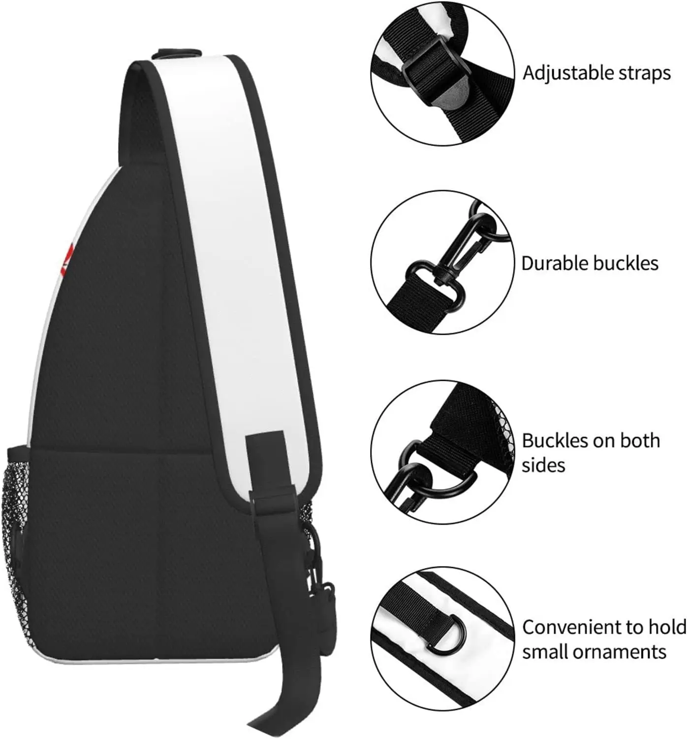 Baseball Sling Bag Chest Bag Sport Baseball Crossbody Bags For Mens Womens