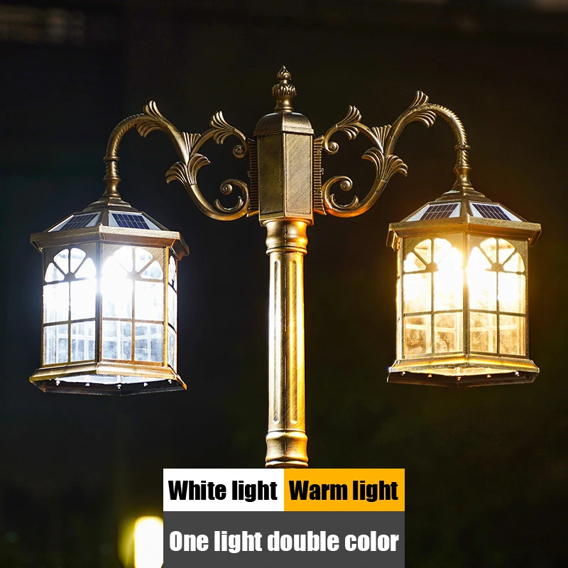 (H≈2.6M)[High-end] Solar Street Light, Outdoor Waterproof Villa Garden Light, Outdoor Super Bright Led Garden Light