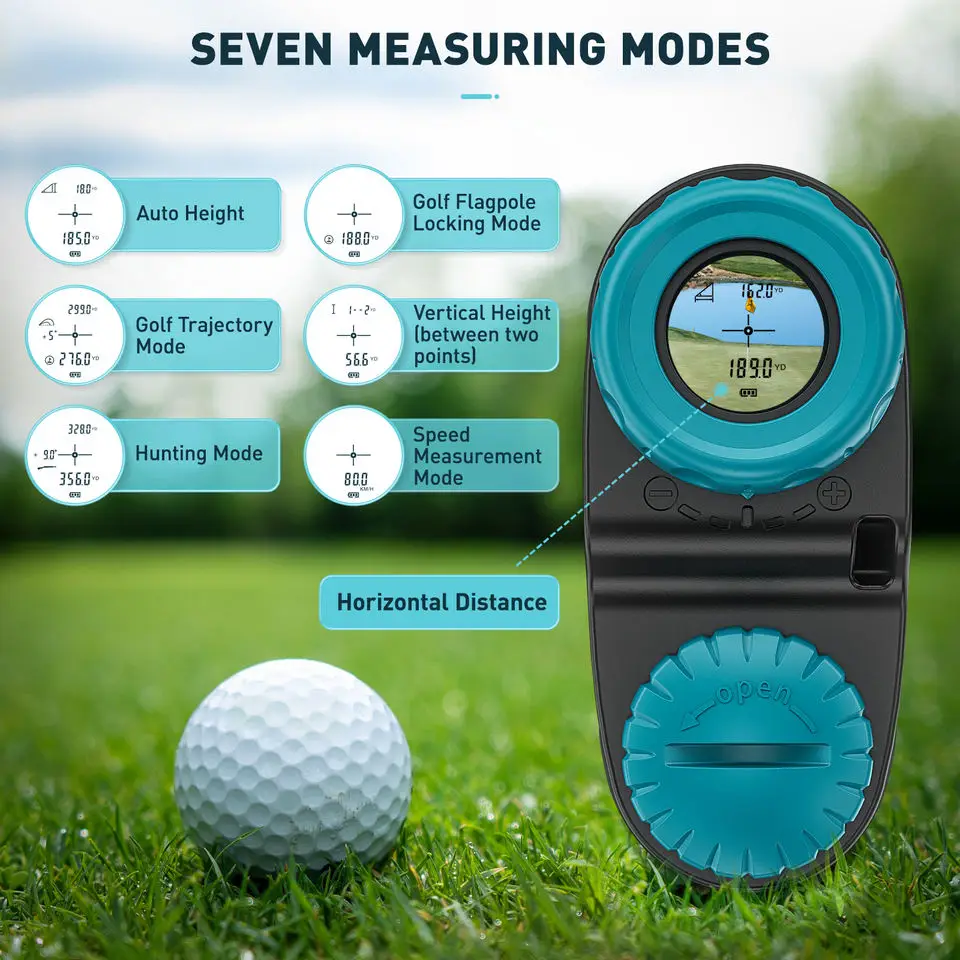 Télémètre laser de golf avec six modes de mesure, télémètre, longueur d'onde 905nm, DLR1000, 1000m