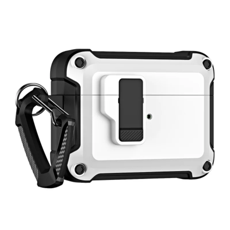 

For Airpods 2nd and 1st Generation Case,Automatic Snap Switch Design with Secure Lock Clip,Full Body Shockproof Hard Cover Case