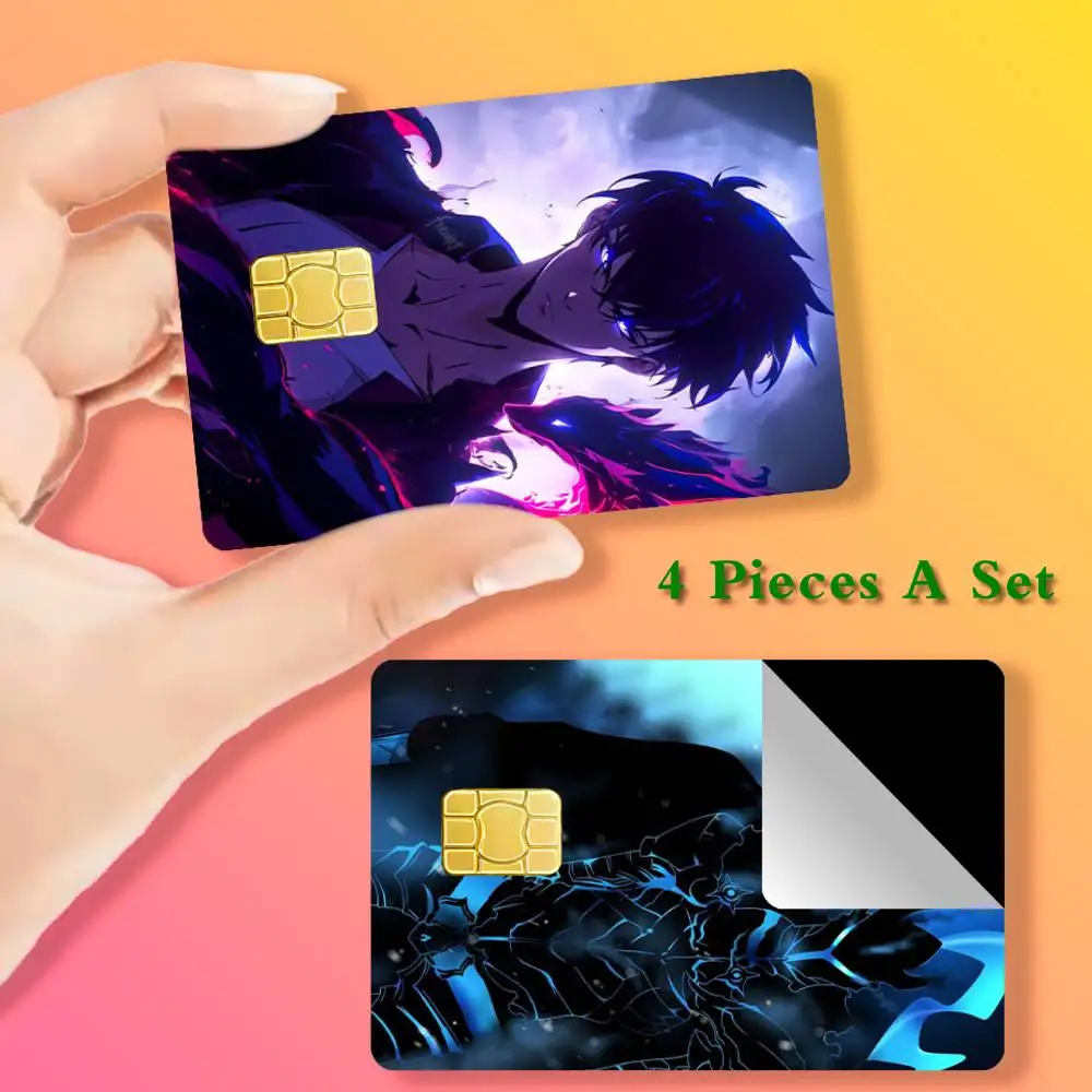 

Anime Solo L-Leveling Card Stickers Cover Film Sticker for Debit Credit Bank Card Waterproof