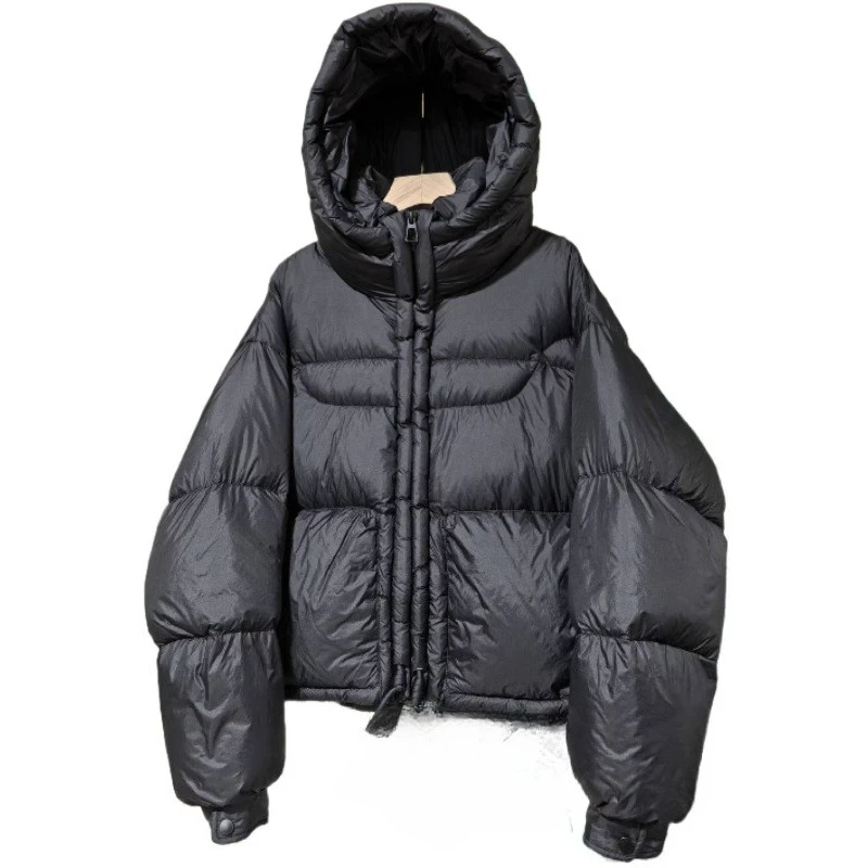 Chaqueta de plumón para mujer, abrigo versátil grueso elegante a la moda para ir al trabajo, novedad de 2025, invierno