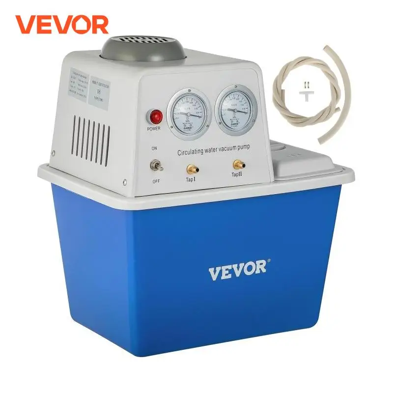 VEVOR 15L 60L/min Circulating Water Vacuum Pump Dual-use ABS Material for Labs/Research Center/Chemical Industry/Pharmacy Etc.