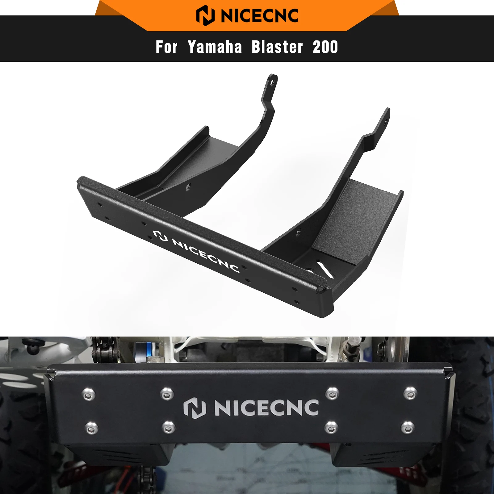 NICECNC 200 Blaster Swing Arm Guard Protector Aluminum ATV #2XJ-2219X-00-00 for Yamaha Blaster 200 YFS200 YFS200SE 1988-2006