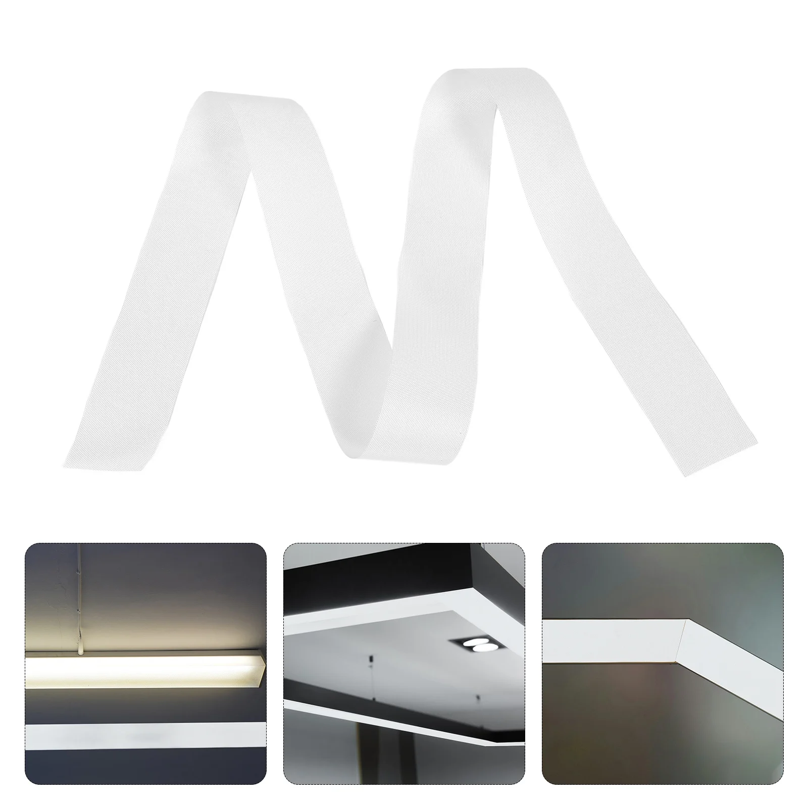 

Long Strip Pendant Light Shade Diffuser for Office Fire-Resistant Anti-Glare Soft Lighting Ceiling Lamp Cover Light Fixture