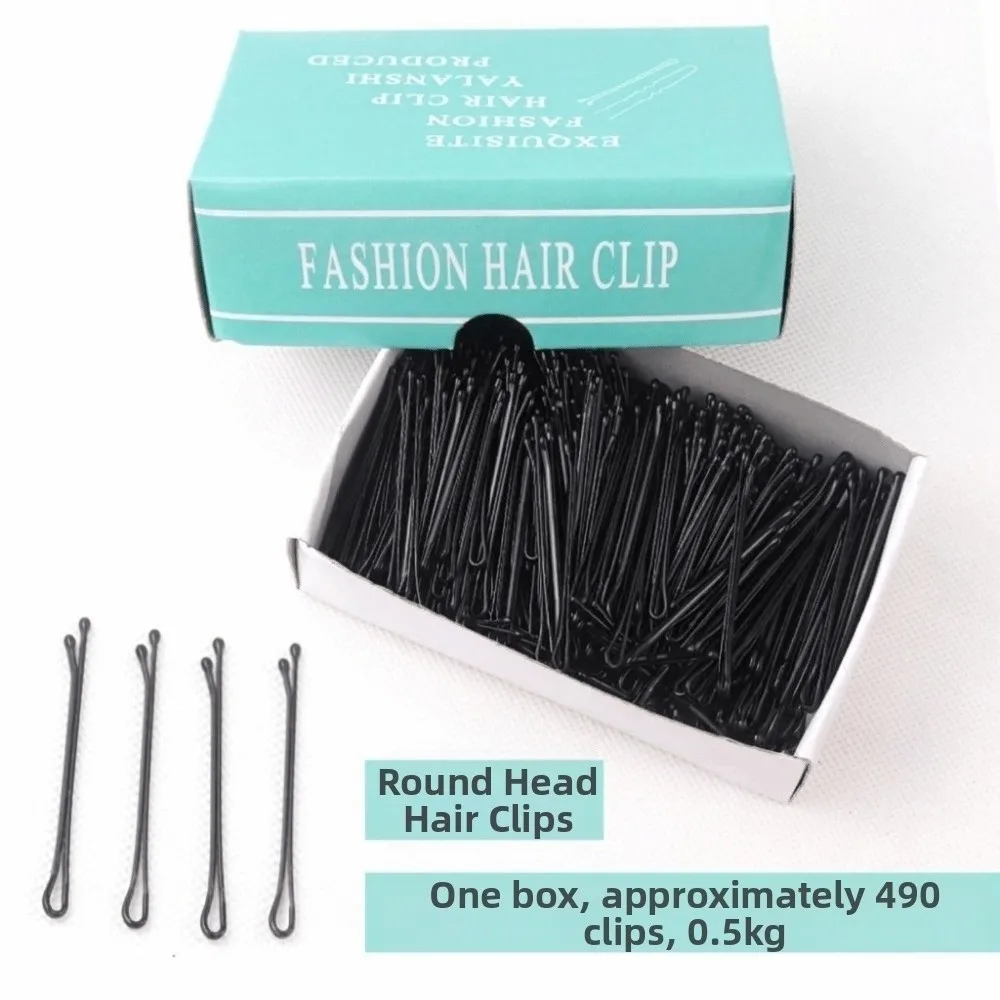 Hairstyle Styling Accessories 500g Black Hair Clips Metal Invisible U-Shaped Hairpins Wavy Thickened Waved Hairgrip Bun Styling