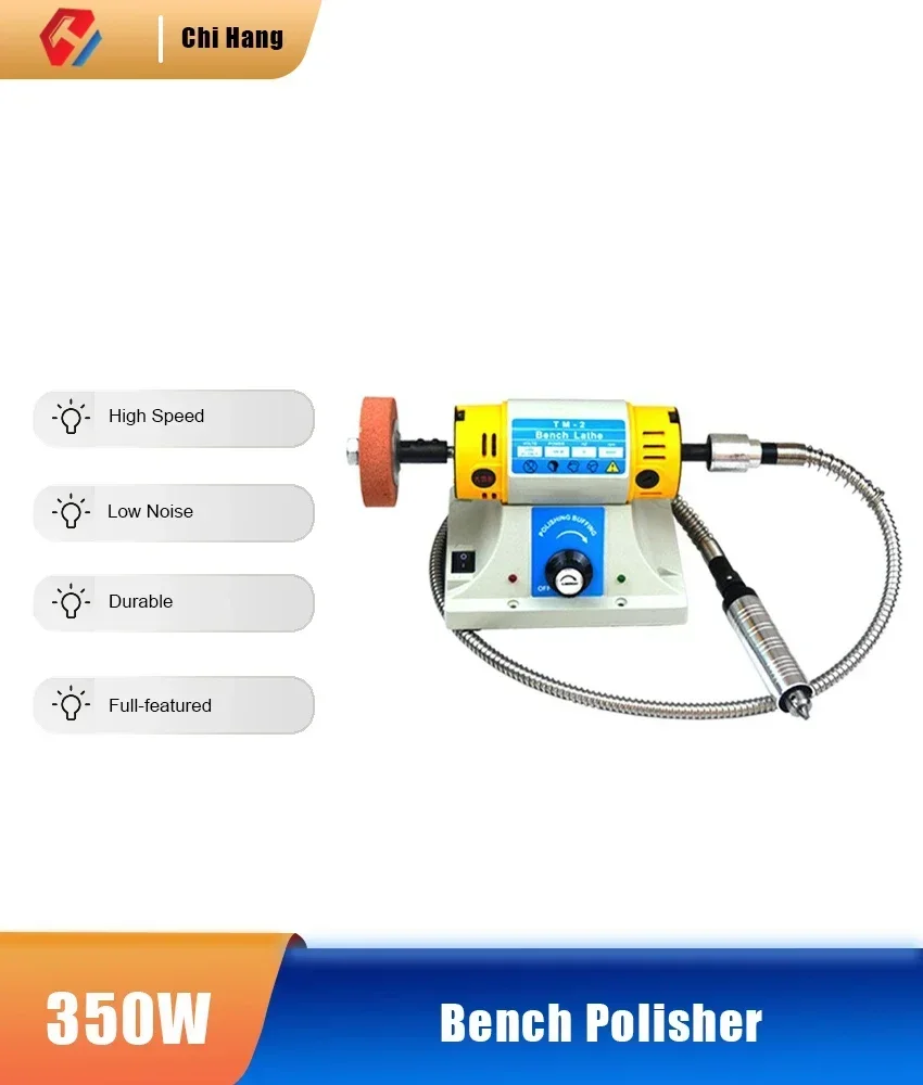 Máquina pulidora de joyas ámbar, amoladora eléctrica multifuncional de mesa pequeña, TM-2, 110V/220V/350W
