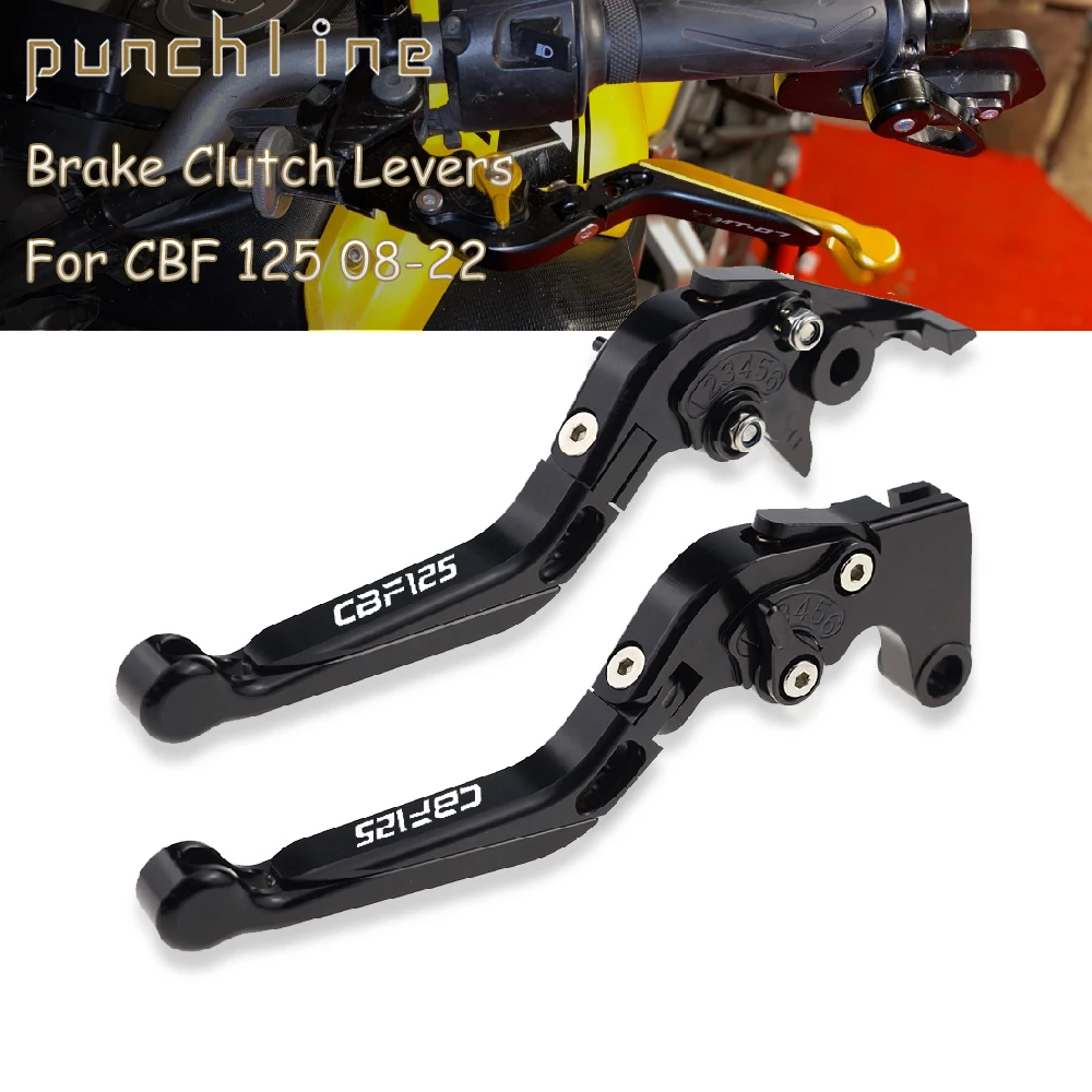 

Fit CBF 125 2008-2022 Adjustable Clutch Handles For CBF125 Folding Extendable Brake Levers