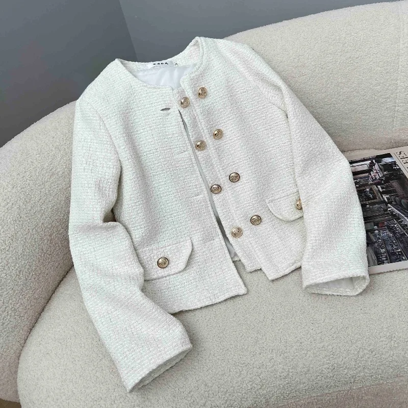 French Fragrant Short High-end Coat Femininity 2026 Small Celebrity Spring and Autumn Fashion New Age-reducing Top