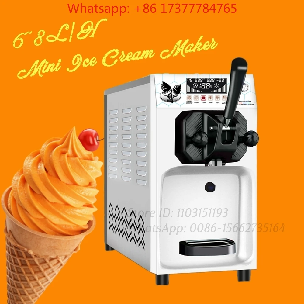 Desktop Tabletop Frozen Acai Machine Soft Ice Cream Making Machine Auto Mini Small Size Frozen Yogurt Machine