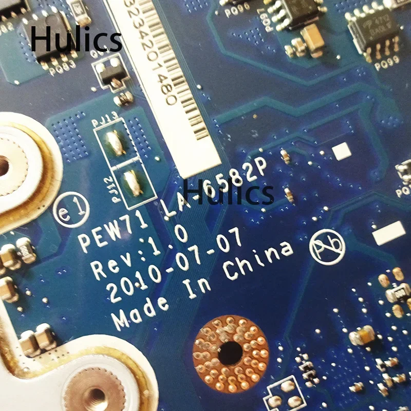 Hulics المستخدمة لشركة أيسر أسباير 5742 5733 5742Z 5733Z اللوحة الأم للكمبيوتر المحمول MBRJY02002 PEW71 LA-6582P HM55 اللوحة الرئيسية