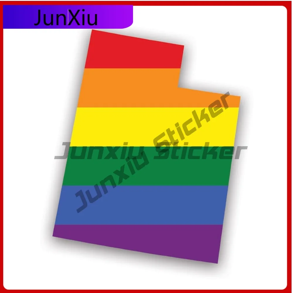 

Utah State Shaped Weather Resistant Waterproof Cartoon For Truck Motorcycle Car Window Easy To Remove No Residue Decoration