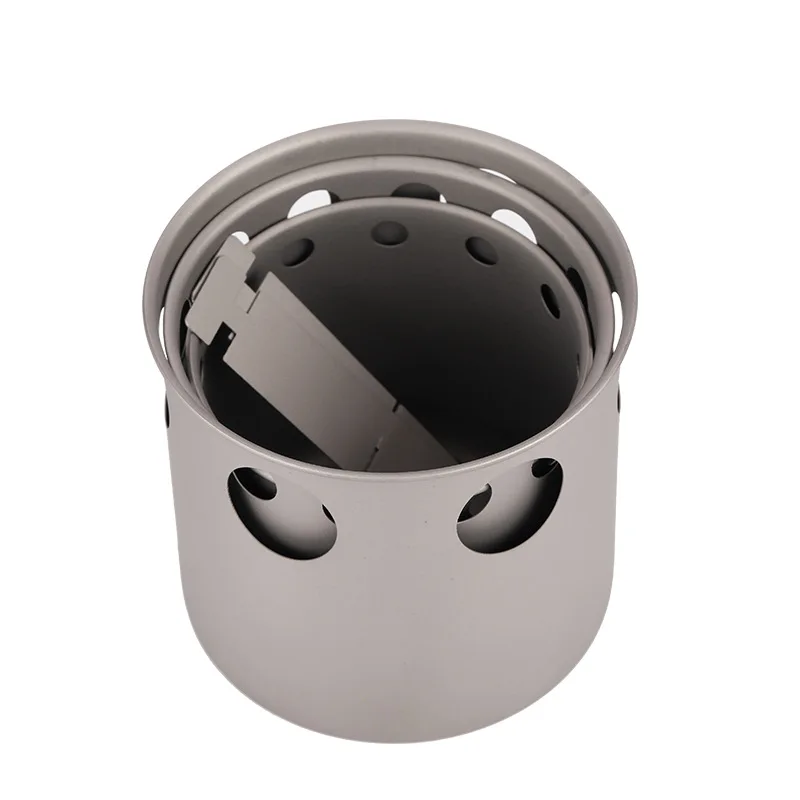 Camping Ultralight Titanium Stove Portable Folding Firewood Stove - Image 4