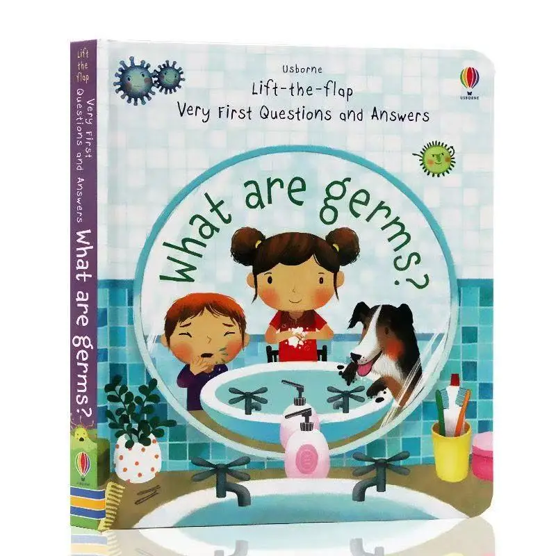 1 Book What Are Germs;  Family Reading, Early Readers English Learning, Cognitive Enlightenment, Language Development