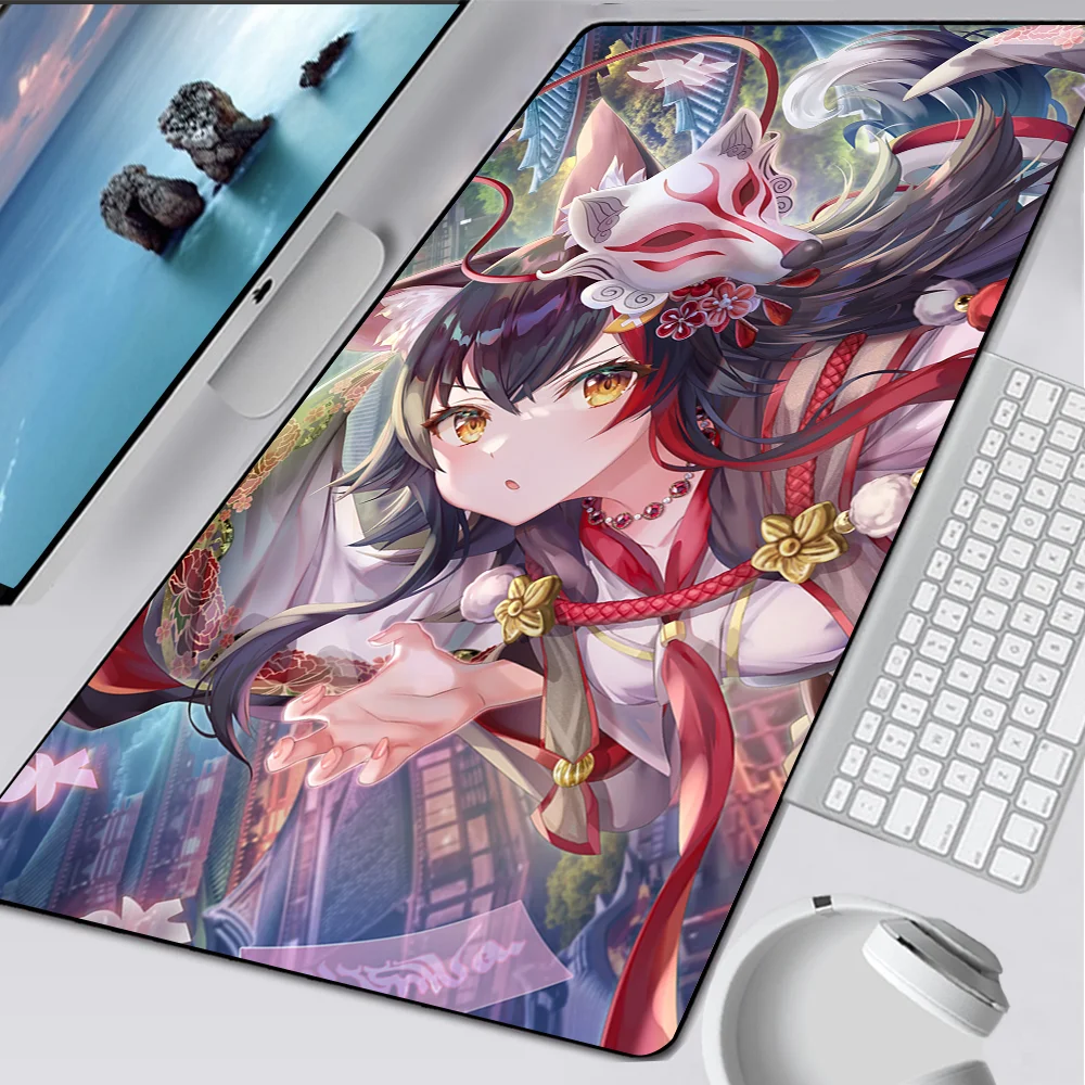 Ookami Mio Hololive Large Gaming Mouse Pad Computer Mousepad PC Gamer Mouse Mat XXL Laptop Mouse Carpet Keyboard Mat Desk Pad