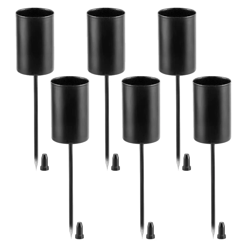 Candle Holders, Advent Wreath, Candle Sticks, Advent Wreath, Candle Holder, Taper Candles With Skewer, 6Pcs