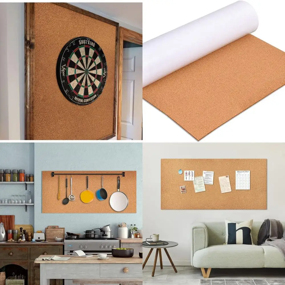 

6mm Thick Self-Adhesive Cork Roll, 36 x 72, Ideal for Home, Office, and School Use