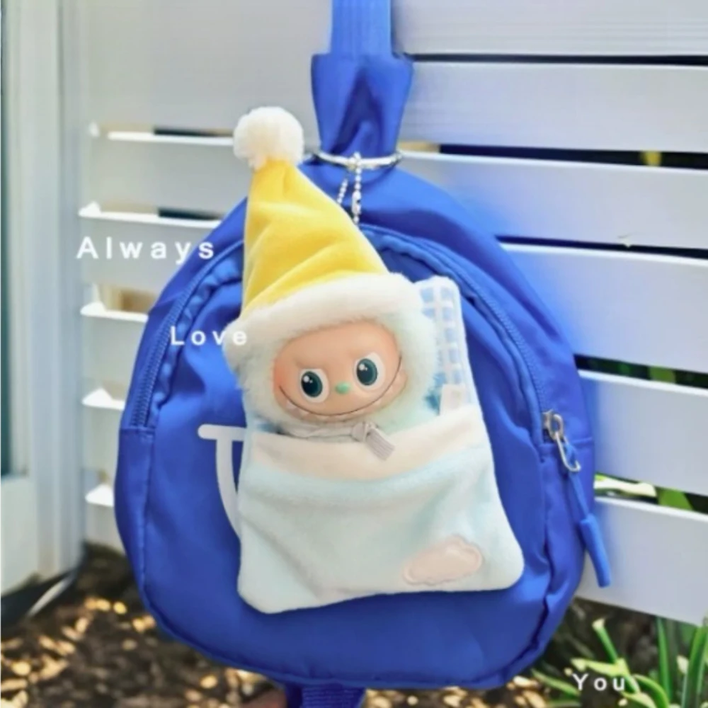 Labubu – accessoires originaux et mignons, édulcorant de crème glacée, sac de couchage de bière, oreiller poupée, vêtements de voyage, cadeaux d'amour, 4.0
