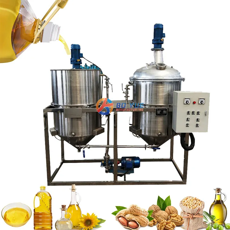 

100kg/h Small Scale Cooking Oil Refinery Machine Palm Oil Cooking Oil Refining Machine