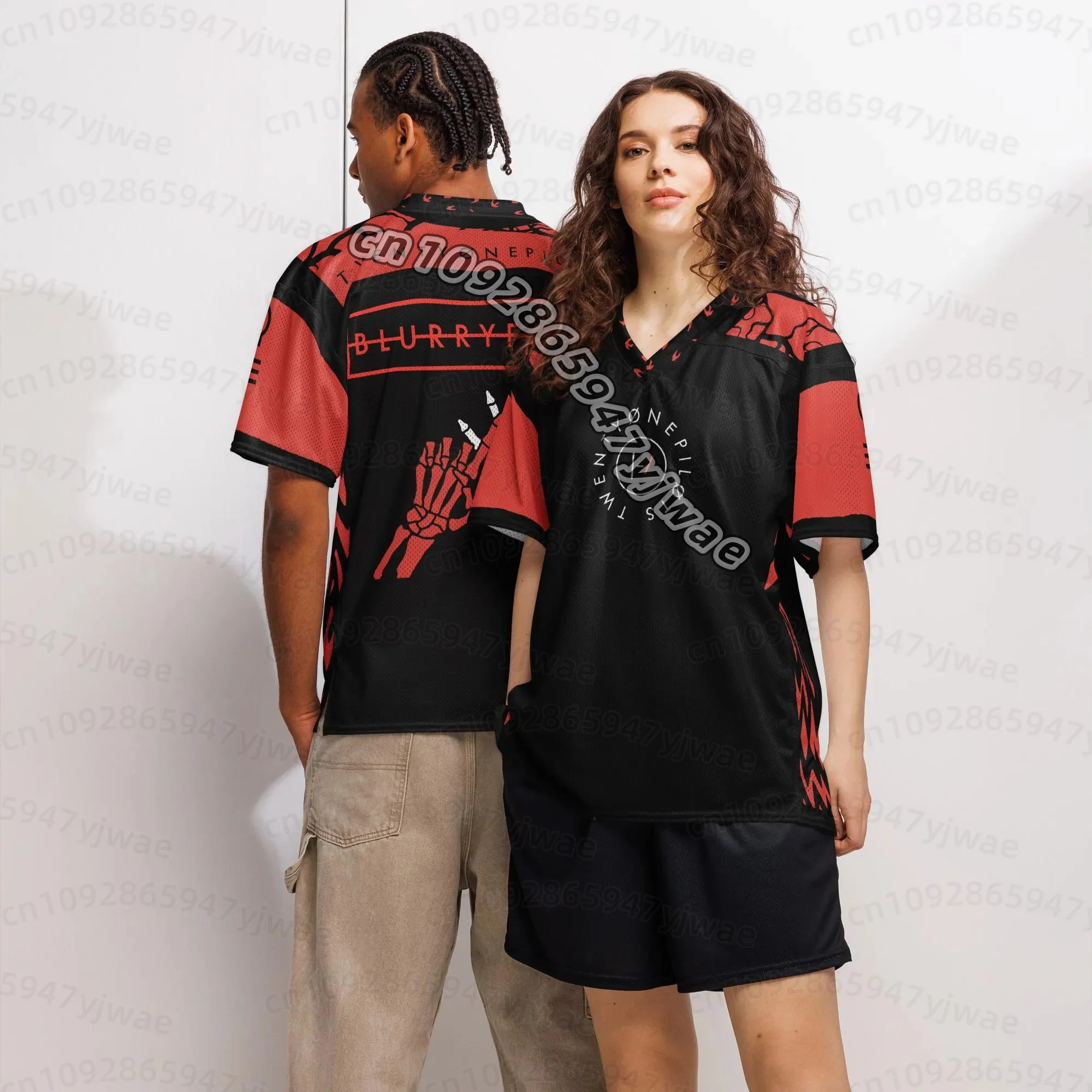 2026 World Tour Mixed Mesh Jersey Twenty One Pilots Band fans  Clikies gift t-shirt women Men short sleeve T-Shirt - view 2
