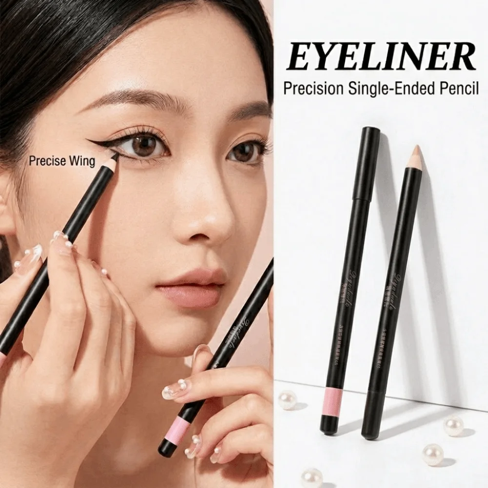 High Pigmented Eyeliner Gel Pencil Soft Texture Matte Waterproof Eyeliner Pen Sweat-proof Smudge-proof Eye Makeup Pen Girls