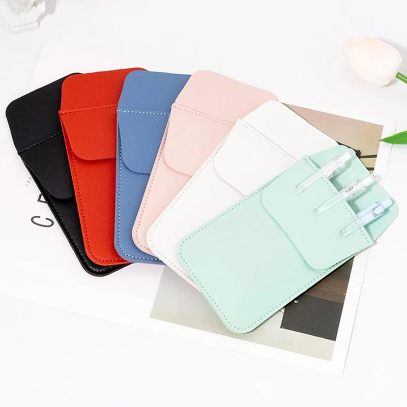 PU Leather Pencil Bags For Clothes Pocket Doctor Nurse Staff Leak-Proof Pen Pouch Hospital Business Pen Holder