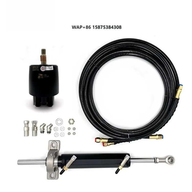 

Boat Accessories Hydraulic Inboard Small Boat Steering Marine Equipment with Hydraulic Rudder Kit for Ships Navigation
