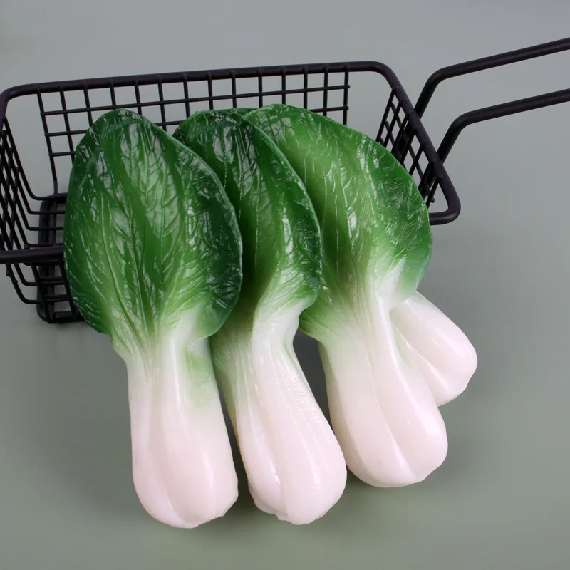 PVC Simulation Green Cabbage Leaves Fake Vegetable Model Artificial Foods