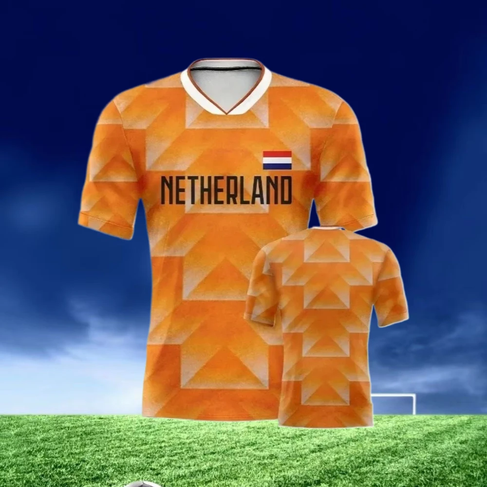 

Jersey Football Team 3D High-tech Printed Men's T-shirt for The 2025 European Cup, Breathable and Stylish T-shirt