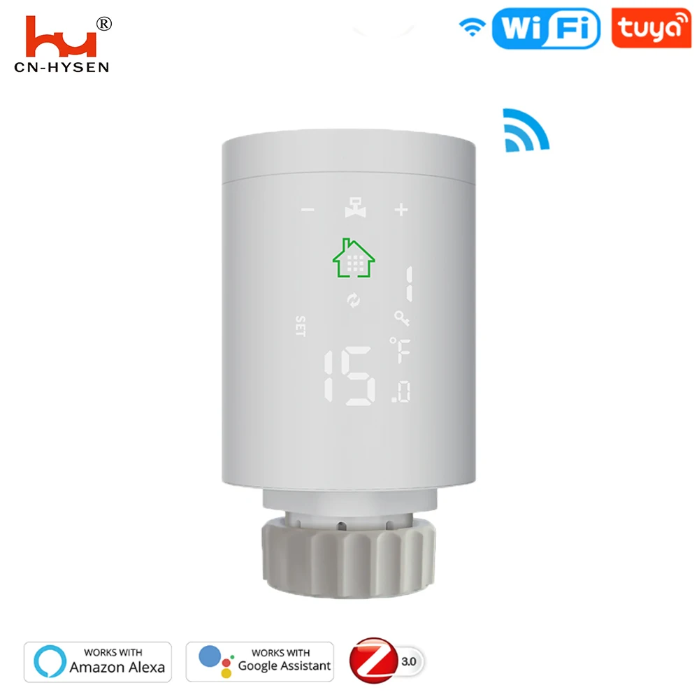 Intelligent 1 Gate-Way + 6 Thermostat, WiFi Wireless Compatible with ZIGBEE3.0 Radiator Automatic Actuator Programmable