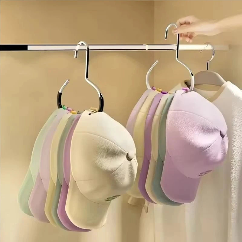 3Pcs Versatile Manganese Steel Round Hook - Perfect for Hats, Ties, Scarves & Bags, Strong Load-Bearing, Non-Deformable