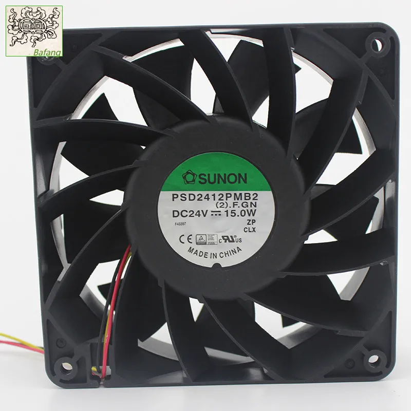 

Ltsf For SUNON PSD2412PMB2 24V DC 15,0 W 3800RPM 12cm 12038 120x120x38mm Ventilador De Refrigeración Con Doble Rodamiento De Bo