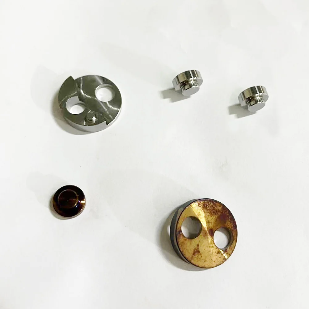 2PCS CNC Waterjet Cutting Head Parts Intensifier Check Valve Inlet Poppet 015384-1 Water Jet Cutter Heads Poppet Seat 010011-1