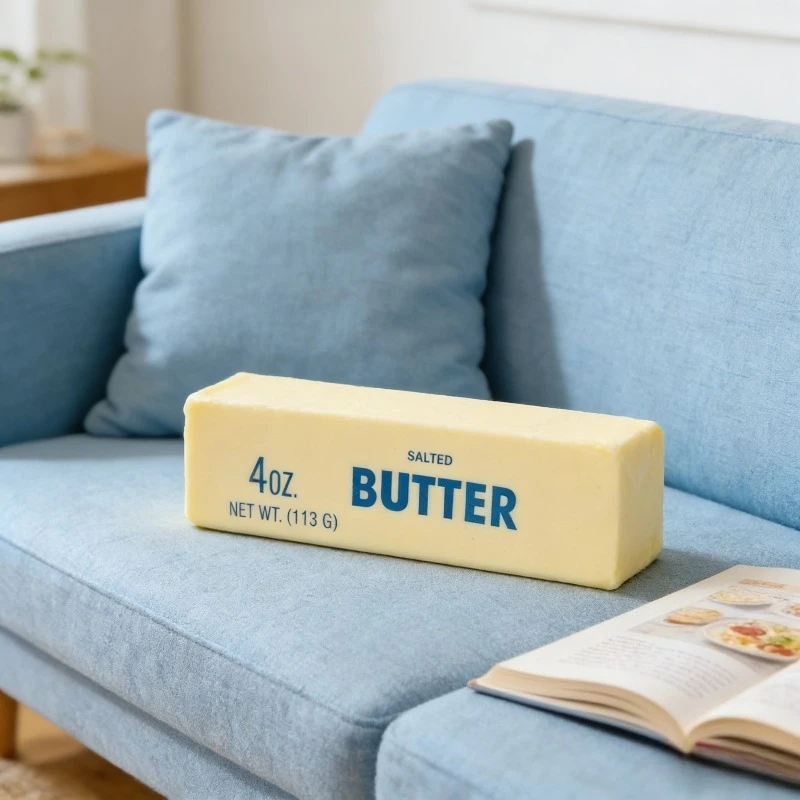 Spielzeug mit perfekt zum Spielen und Sinnesspaß, Squishy Butter Stick: Weich, Gelb.