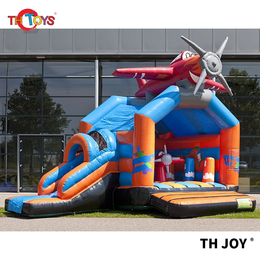 airplane inflatable bouncy castle bounce house with slide,commercial grade inflatable moonwalk bouncer slide combo,free sea ship