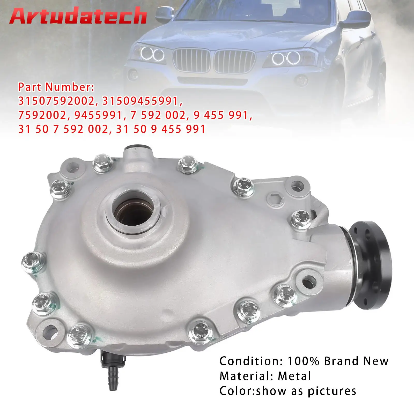 

Artudatech Front Differential Carrier Assembly 3.73 Ratio 31507592002 For BMW X3 2011-2017 Car Accessories