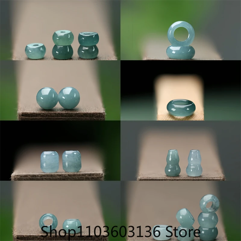 

10 шт. DIY натуральный нефритовый масляный синий водный счеты различные бусины аксессуары модные настоящие ювелирные изделия роскошные лучшие подарки из драгоценного камня