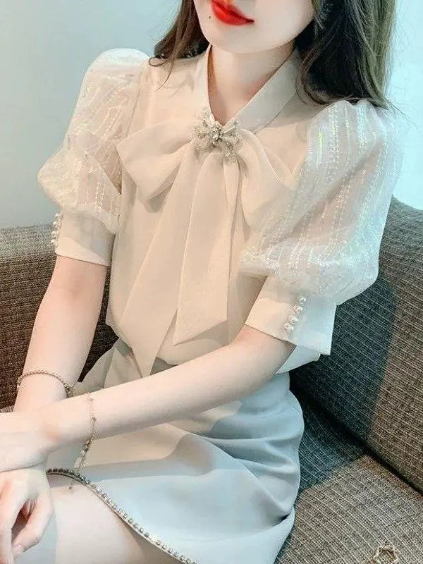 unique-knot-ort-sve-irt-for-women-summer-2025-busin-sle-ket-handkerchief-bubble-sve-anti-aging