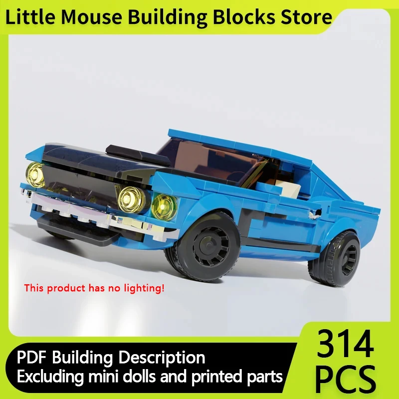 Speed Champion Model MOC Building Bricks Boss 302 Top Tier Sports Car Modular Technolog Gifts Holiday Assemble Children Toy Suit