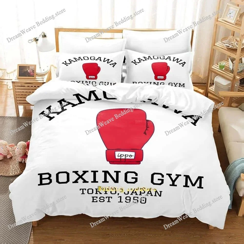 New Anime Hajime No Ippo Bedding Set Duvet Cover Comforter Bed Set Quilt Cover Pillowcase King Queen Twin Size Boys Girls Adult7