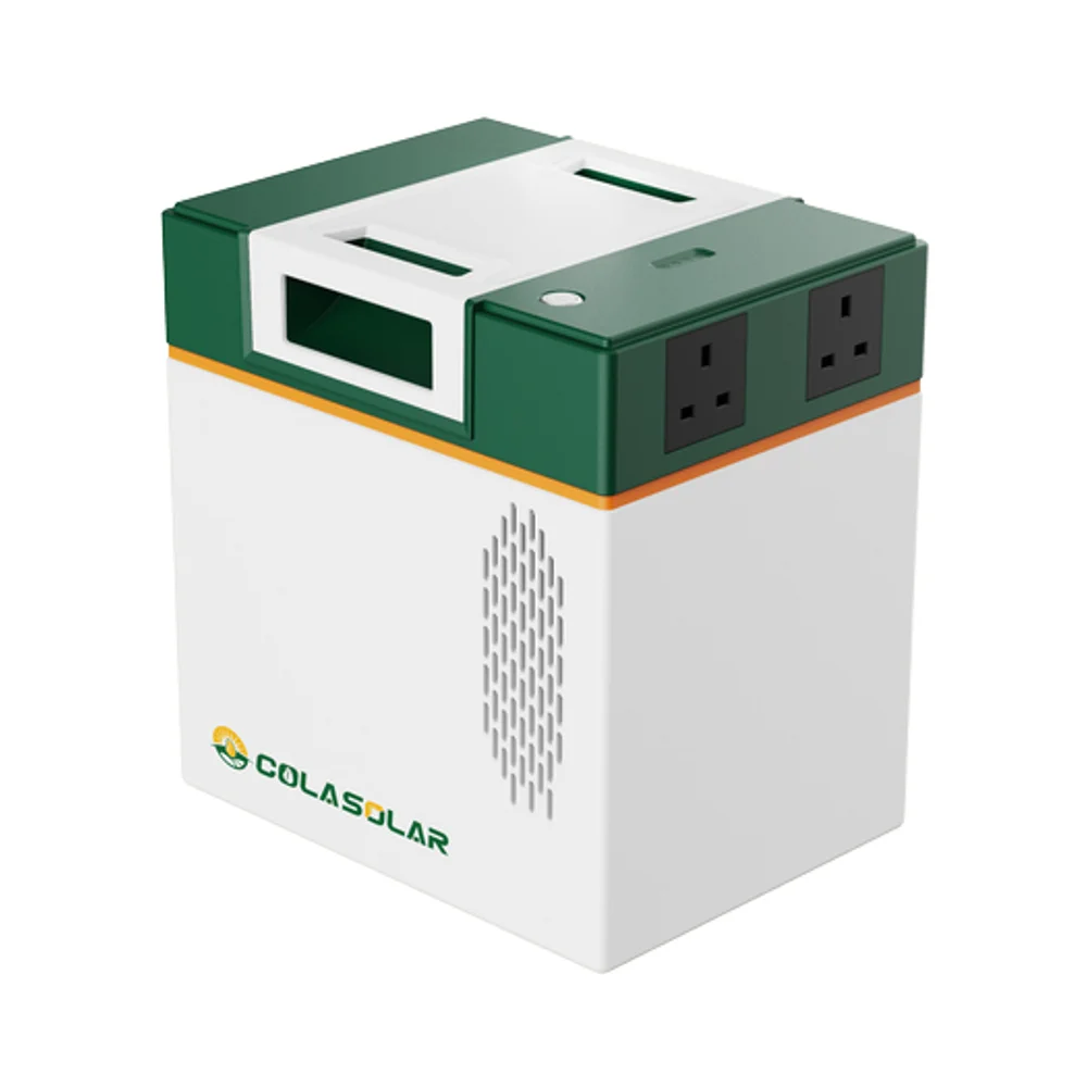 Portable 1000W Solar Power Station MPPT Controller Pure Sine Wave Inverter 220V External Battery Renewable Energy Backup For