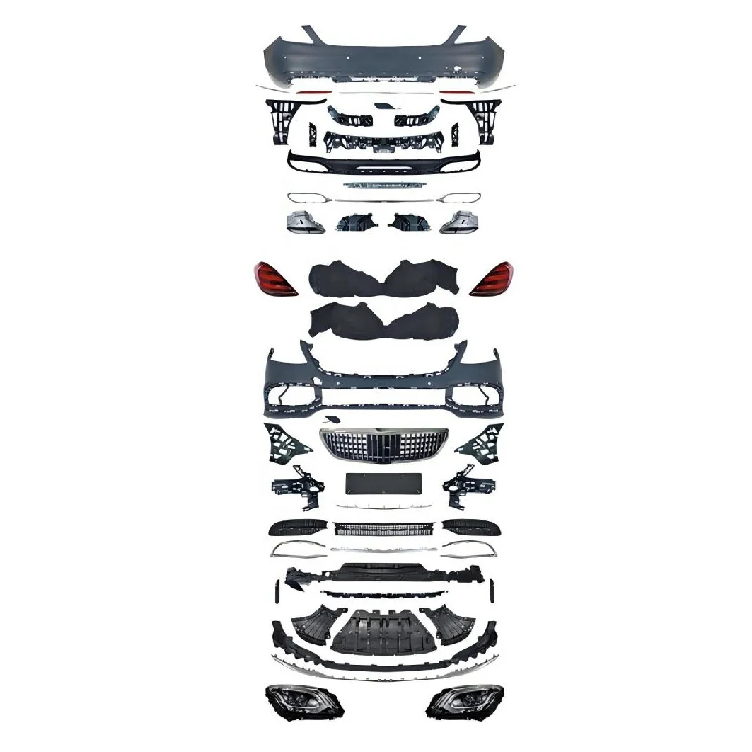 

For for S Class W222 Pre to LCI 14-17 to 18-20 Mbach Upgrade Facelift Conversion New Bumper Bodykit