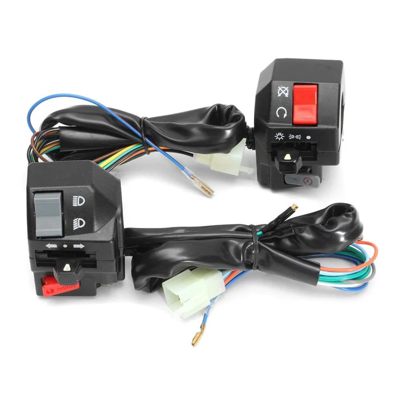 

Переключатели на руле мотоцикла, противотуманные фары, звуковой сигнал поворота, электрический запуск, контроллер на руле, переключатель для YAMAHA SRZ150 MTR150