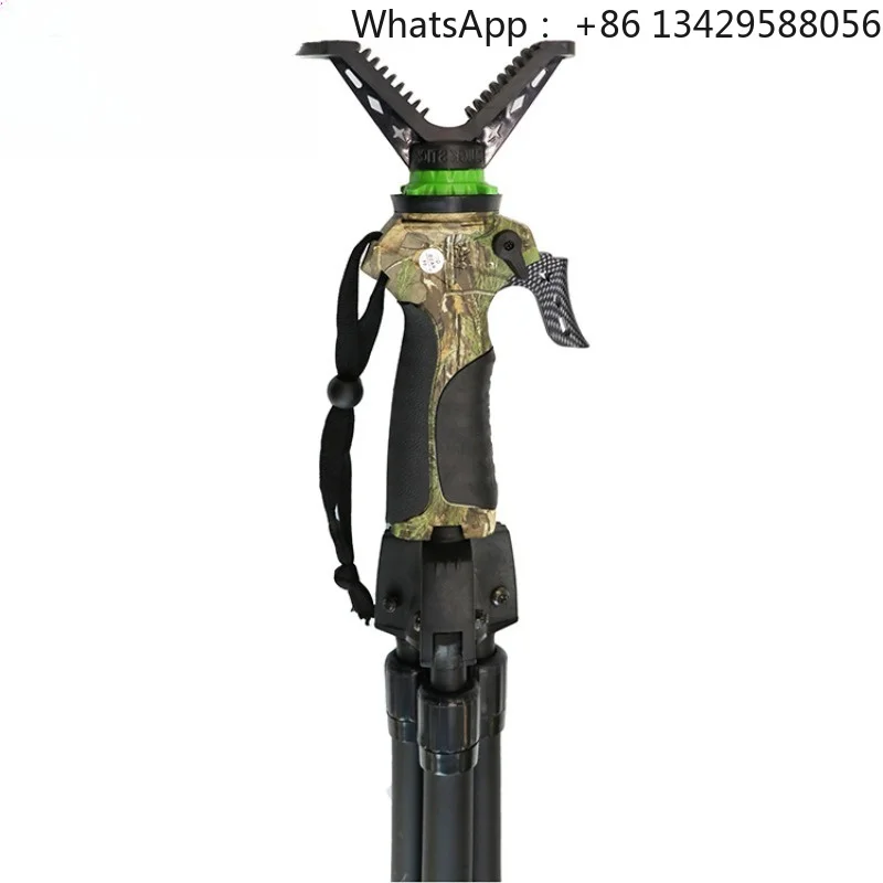 V-shaped rotating yoke tripod telescopic shooting rod hunting rod