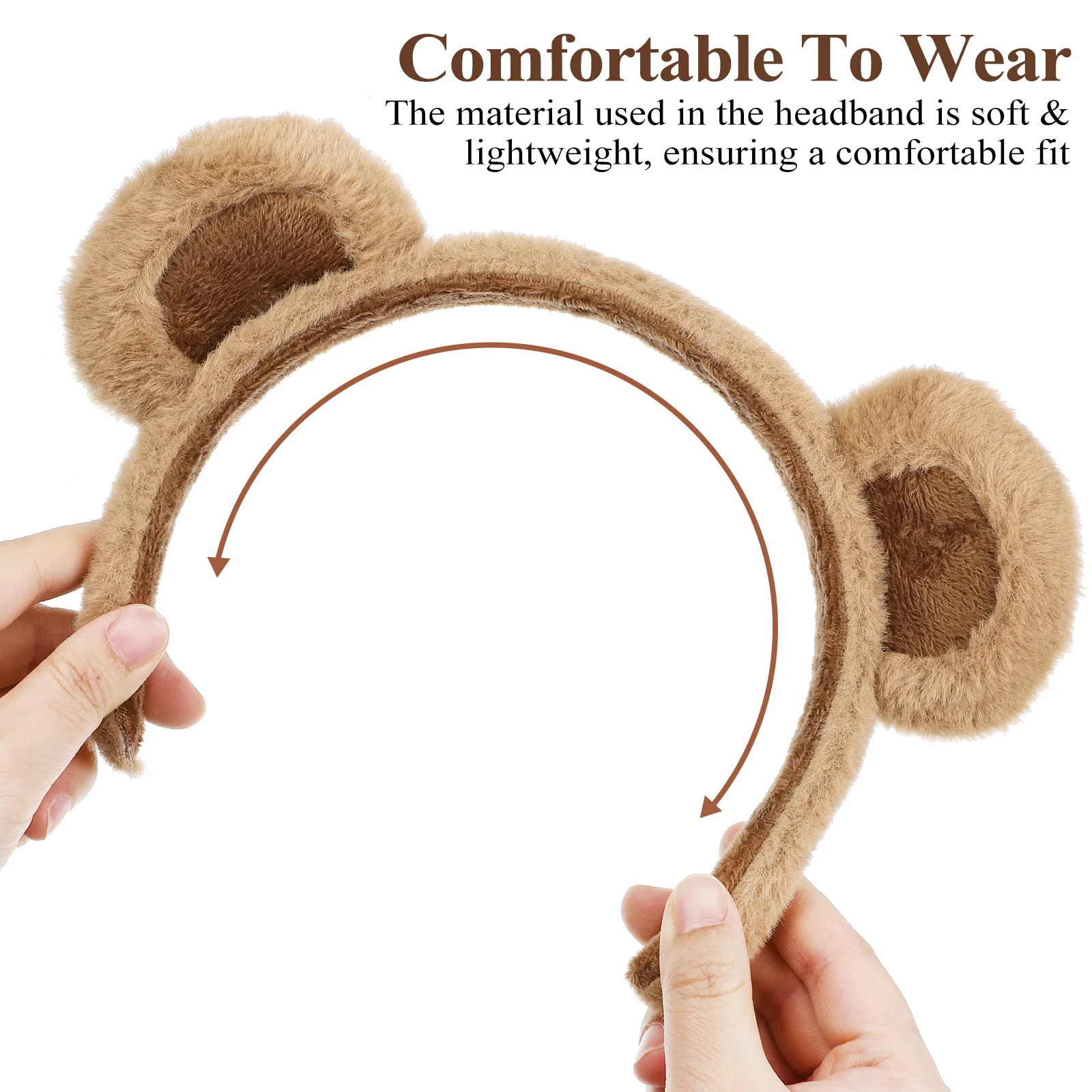 Bear Headband Party Hair Accessory Creative Animals Hairband Headgear Chipmunk Cloth Headdress