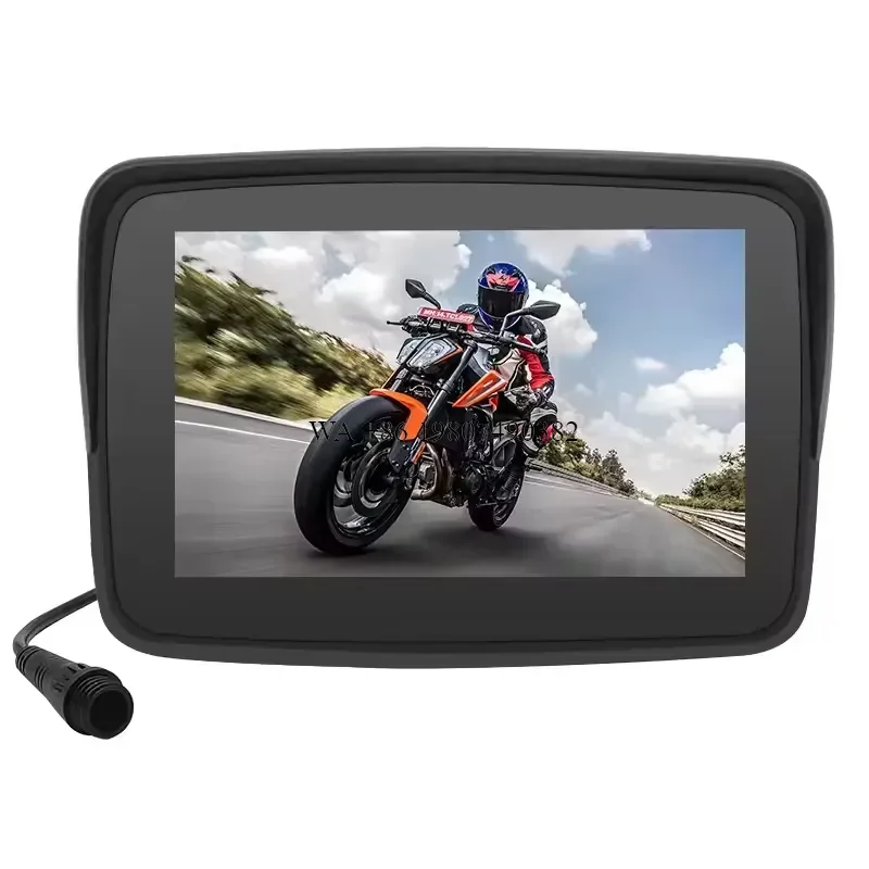 wmwmnu for Portable 5 inch Motorcycle Navigation Wireless Carplay Android Auto Bluetooth GPS IP67 Waterproof